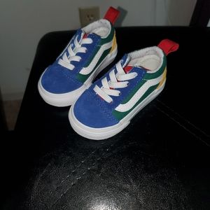 Vans multicolored shoes size 4 toddlers